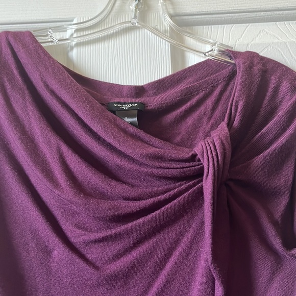 Ann Taylor Purple Cowl Neck Top - Picture 4 of 4